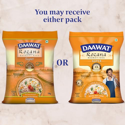 Daawat Rozana Super Basmati Rice 5Kg| For Everyday Consumption| Cooked Grain Upto 13mm*| Naturally Aged - Image 2