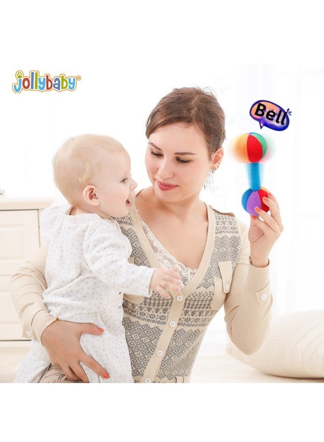 Jollybaby Grasp Training Dumbbell 0-1 Year Old Baby Auditory Perception Training Chew Hammer Rattle Toy-Color:Training Dumbbells-black, White And Red - Image 3