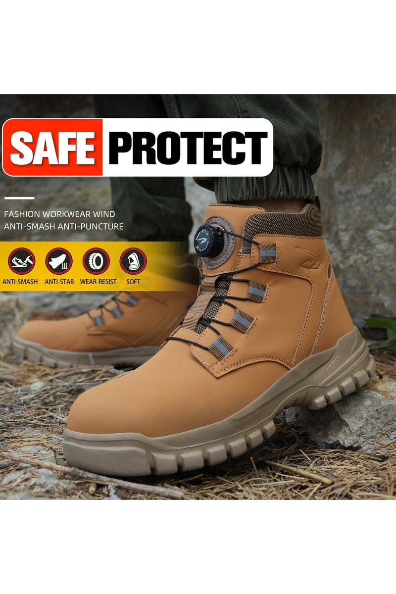 Safety boots, lightweight waterproof work boots for men and women, steel toe safety boots, non-slip work boots - Image 1
