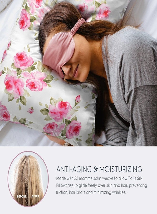 Tafts Silk Pillow Cases - 22mm 100% Pure Mulberry 6A Silk Pillowcase for Hair & Skin with Zipper Closure, Cooling, Natural, Organic, Double Sided Silk Pillow Case (Rose, Queen 20"x30", 2pc) - Image 3