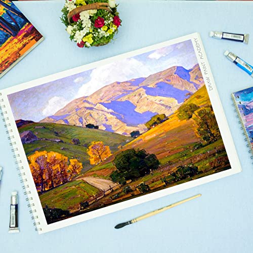 MENORAH - A3 - Sketch Book for Artist - Drawing Books| 140 GSM| (100 Pages/50 Sheets)|Metal Wire-O Bound Sketchbooks|(29.7 x 42.0 cm)- Seas The Day Design - Image 5