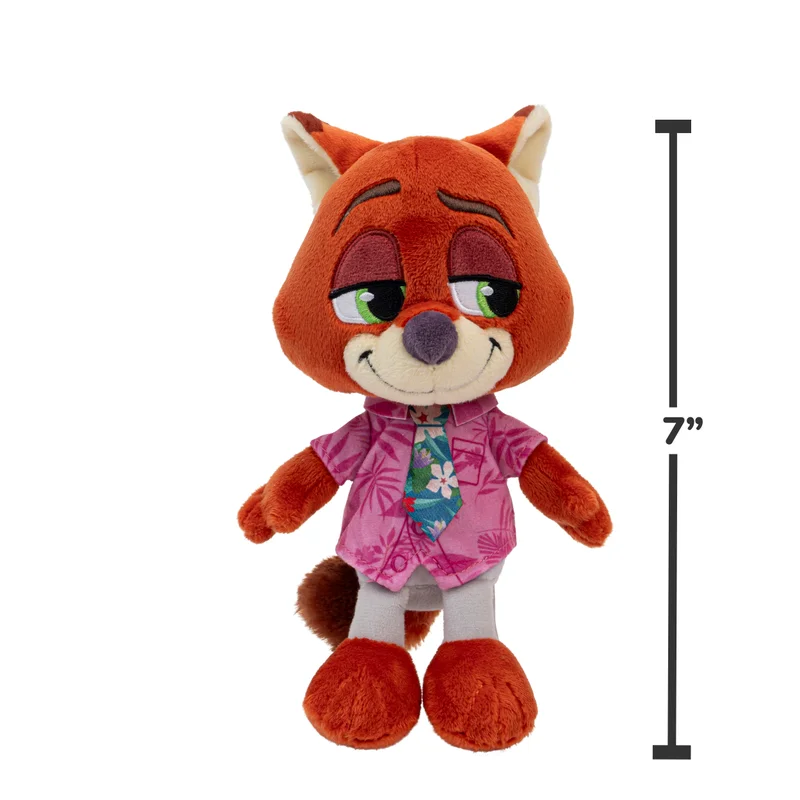 ديزني Zootropolis 2 Little Core Collectible Plush Toy - Nick Wilde | Zootopia 2 Mystery Tails Collection | Soft Toy | Gift for Kids and Collectors!