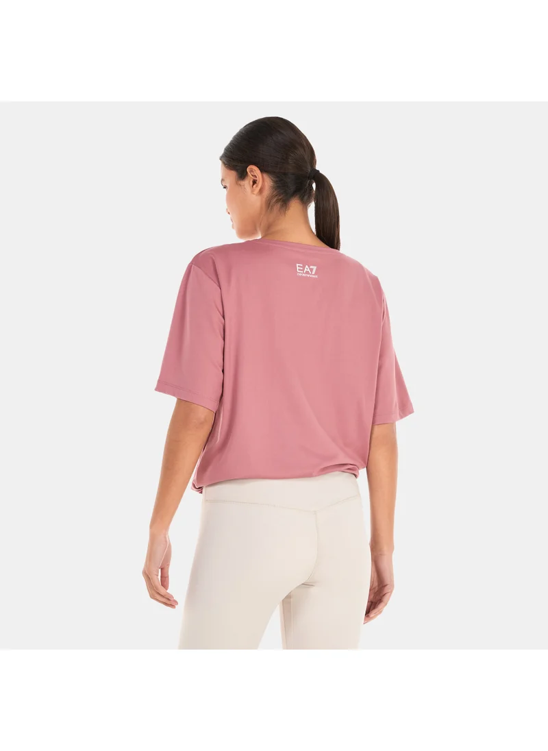 EA7 Emporio Armani Women's Train Athletic Velour T-Shirt