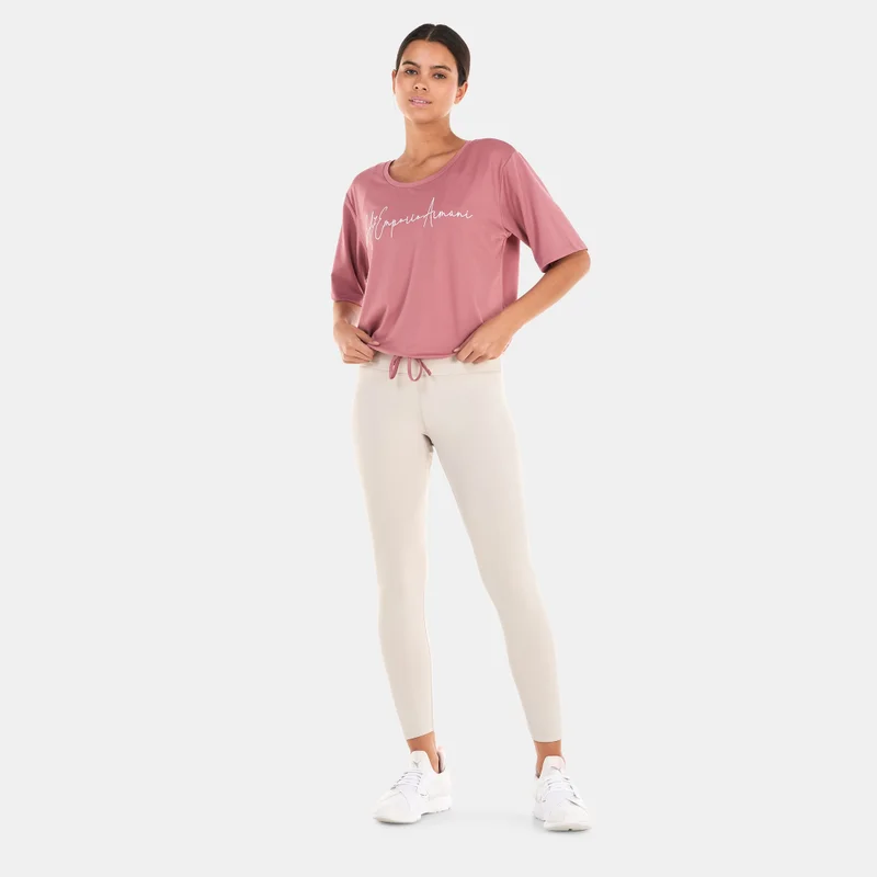 EA7 Emporio Armani Women's Train Athletic Velour T-Shirt