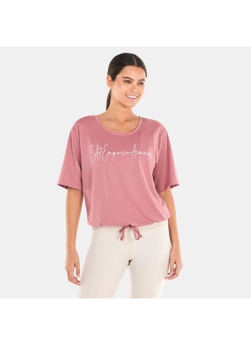 EA7 Emporio Armani Women's Train Athletic Velour T-Shirt