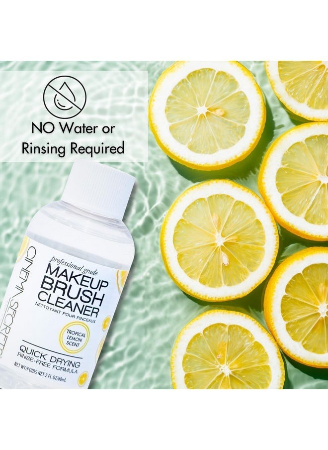 Cinema Secrets Professional Makeup Brush Cleaner, 2 Fl Oz, Lemon  - Image 4