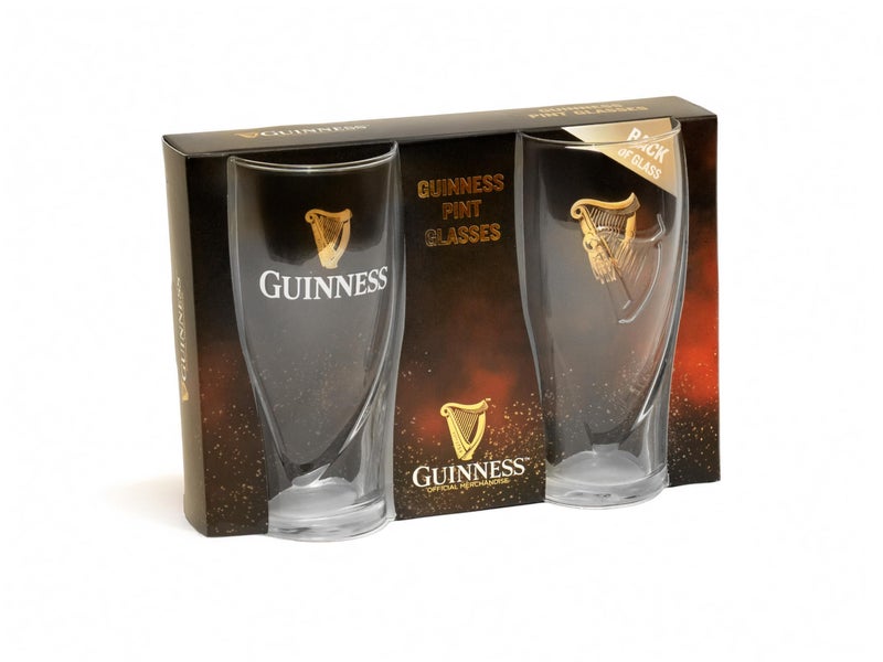 Guinness 20oz Beer Glasses Twin Pack | Certified Official Merchandise | Ideal gift for Beer Lovers - Image 4