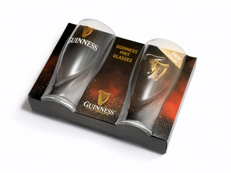 Guinness 20oz Beer Glasses Twin Pack | Certified Official Merchandise | Ideal gift for Beer Lovers - Image 5