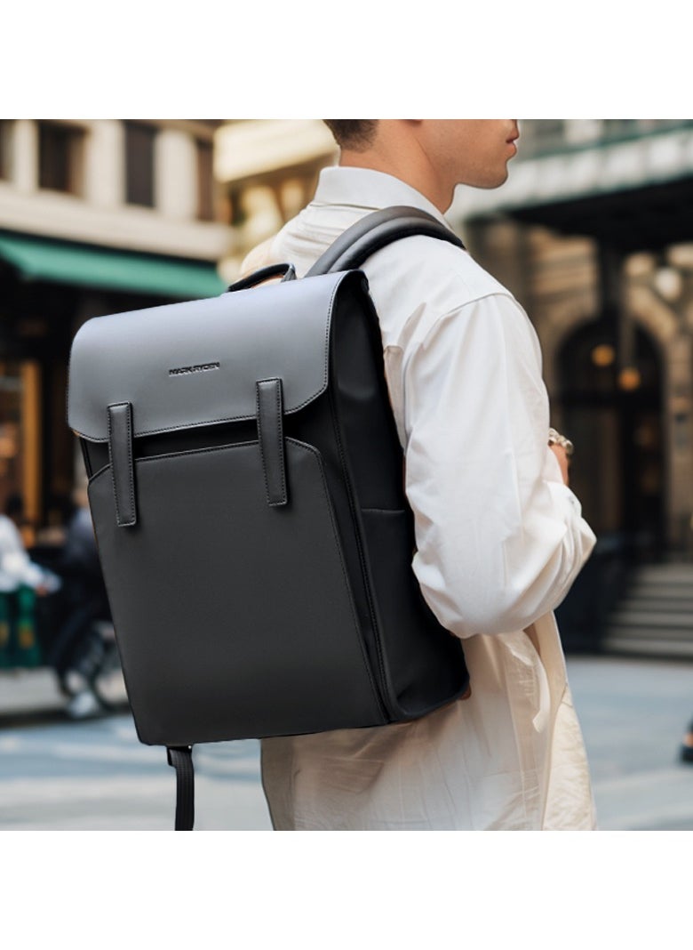 MARK RYDEN MARK RYDEN 6602 Urban Minimalist Classic Business Backpack - Lightweight, Waterproof, and Versatile with Laptop Compartment"  - Image 2