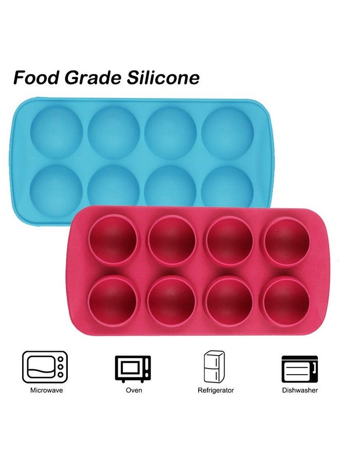 findTop Set of 3, Silicone Chocolate Candy Molds, findTop Round Sphere Baking Molds for Cordial Truffle, Jello Pudding Ball Ice Cube Peanut Butter - Image 4