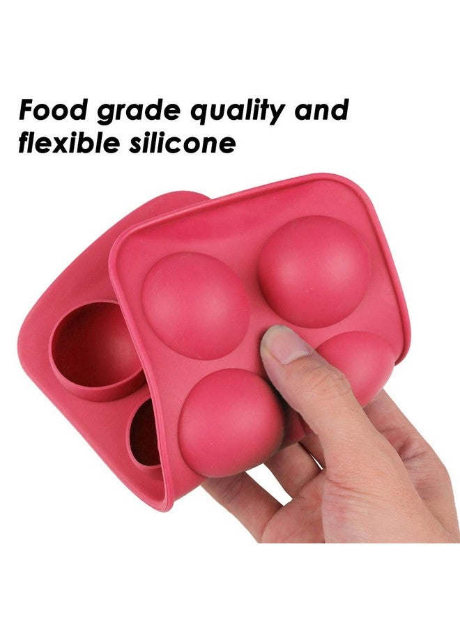 findTop Set of 3, Silicone Chocolate Candy Molds, findTop Round Sphere Baking Molds for Cordial Truffle, Jello Pudding Ball Ice Cube Peanut Butter - Image 3
