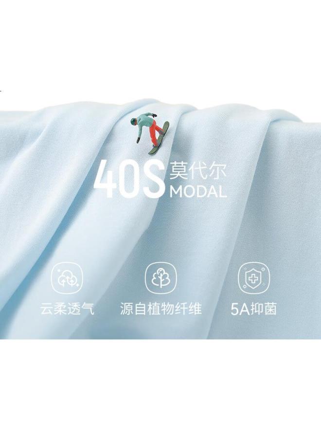 Red Bean Hongdou Children'S Underwear, Boys And Girls, Big Kids, Modal Boxer Briefs, Class A Antibacterial Pants, 3 Pieces, 4027 Combination 1, 120 - Image 2