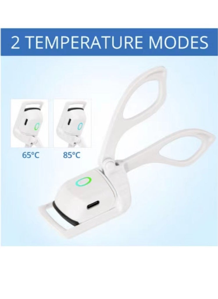 Electric Eyelash Curler with 2 Temperature Modes White