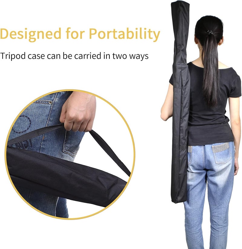 Meking 46.4x3.15in Tripod Carrying Case Bag with Shoulder Strap and Handle for Photo Studio Light Stands, Monopod and Other Photography Equipment - Image 2