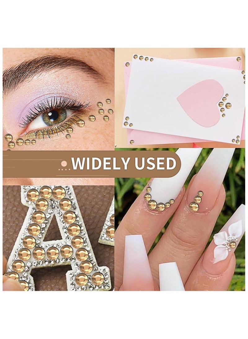 3090 Pcs 4 Sheets Rhinestone Stickers 3/4/5/6 mm Self Adhesive Craft Rhinestones Gems for Face Eyes Makeup Hair Body - Image 5