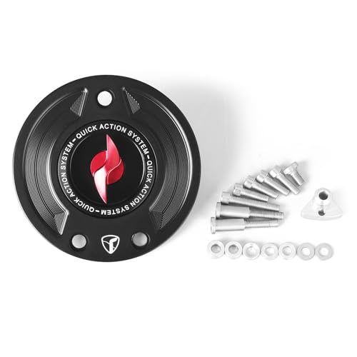 VITINO Gas Cap Quick Action Fuel Tank Cap Lightning Key CNC Motorcycle Accessories Fit For BMW F800GS RNINET S1000RR M1000R Red - Image 1