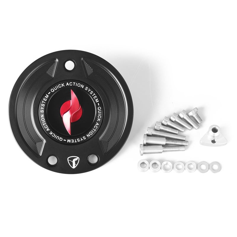 VITINO Gas Cap Quick Action Fuel Tank Cap Lightning Key CNC Motorcycle Accessories Fit For BMW F800GS RNINET S1000RR M1000R Red - Image 2