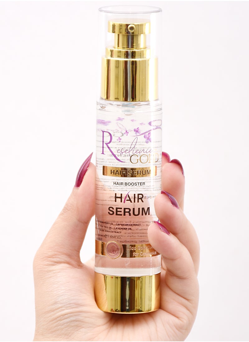 Reselience Gold Reselience Gold 50ml Transparent hair serum which blends natural oils and vitamins to restore -protect and unleash your hair  - Image 1