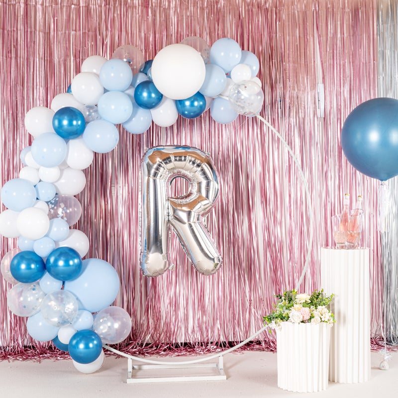 Restaurantware-Balloonify 40 Inch Letter Balloon, 1 Large Alphabet Party Balloon - Letter R, Self-Sealing, Silver Foil Mylar Balloon, Hanging Loop, Decoration For Birthday, Wedding, Or Graduation - Image 4