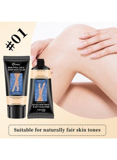 OCHEAL Beautiful Leg & Even Skin Color Leg Makeup- Waterproof No Transfer, Leg Vein Cover up Makeup for Varicose Veins Waterproof Black Skin, Leg and Body Scar Cover up Makeup for Tattoo Cover Up 40ml  - Image 2