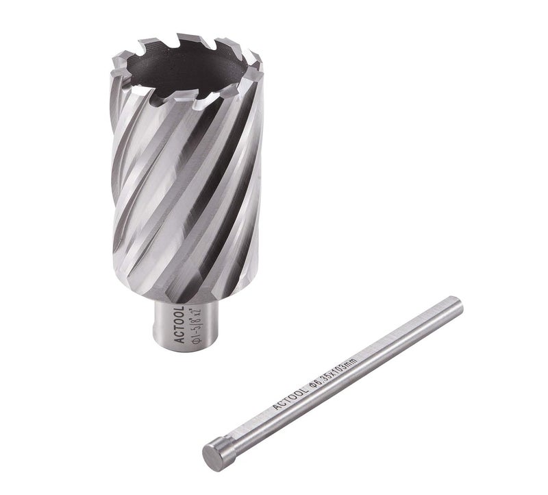 ACTOOL 1-5/8" Diameter × 2" Depth of Cut HSS ANNULAR Cutter with 3/4'' Weldon Shank - Image 5