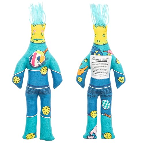 Dammit Doll Limited Edition Sports Struggles Collection Stress Relief Gag Gift Pickleball Doll - Image 1