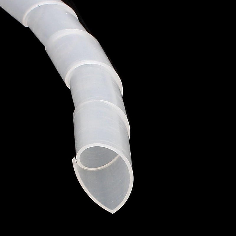 Cable Wire Organizer Manager Spiral Wrap Band, 12 mm Diameter 6M Length White - Image 2