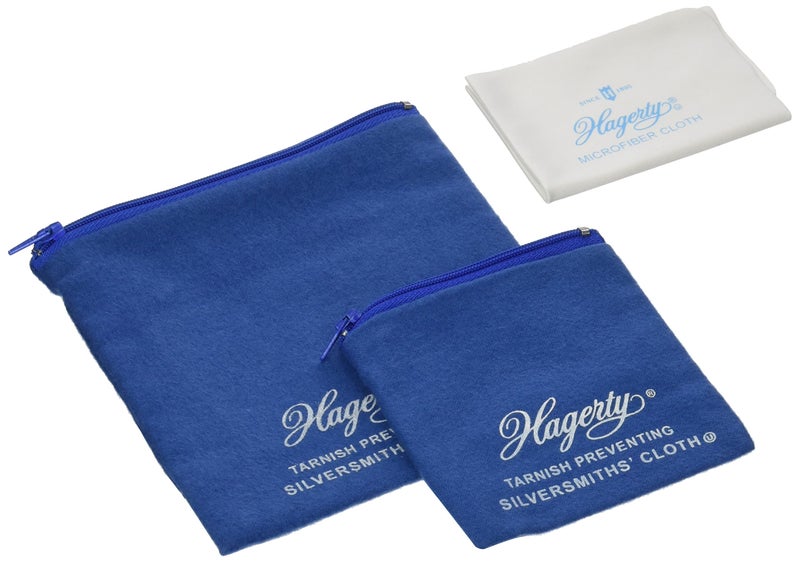 W J Hagerty 3Piece Hagerty Forever New Silver Jewelry Storage Kit bluewhite