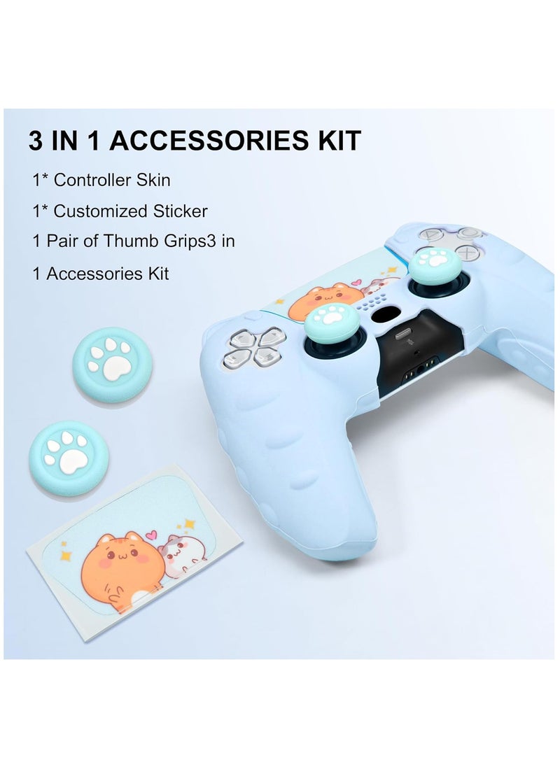Generic - Anti-Slip Silicone Controller Skin for PlayStation 5 - Protective Gel Grip Cover Case for Wireless Controller with Non-Slip Studded Design - Image 1