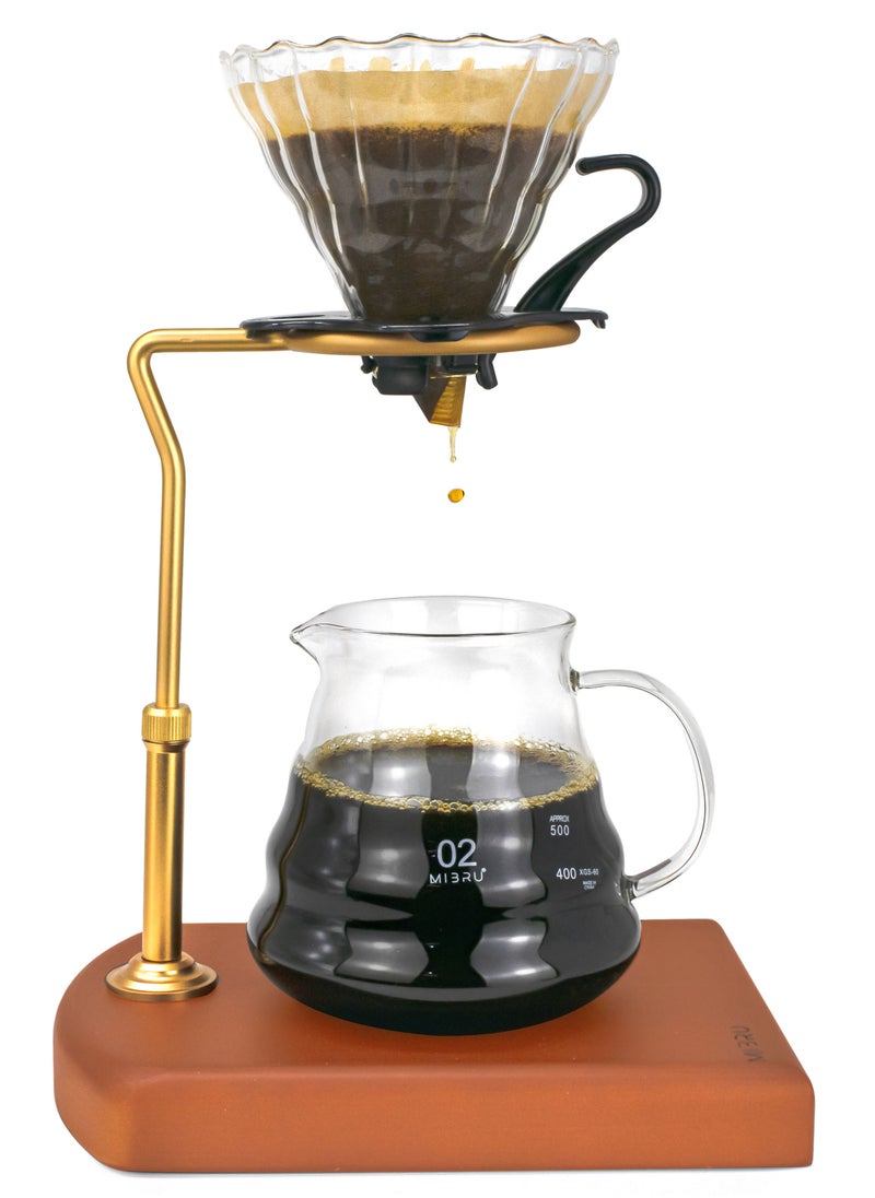 MIBRU V60 Coffee maker Set V60 filter espresso drip funnel coffee holder tools For home and kitchen v60 Accessories set Of 4  - Image 1