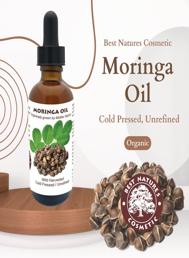 Best Nature's Cosmetics Moringa Oil (Organic, Undiluted, Cold Pressed, Unrefined) - Natural Moisturizer for Dry and Damaged Skin and Hair 2 fl oz / 60ml - Image 2