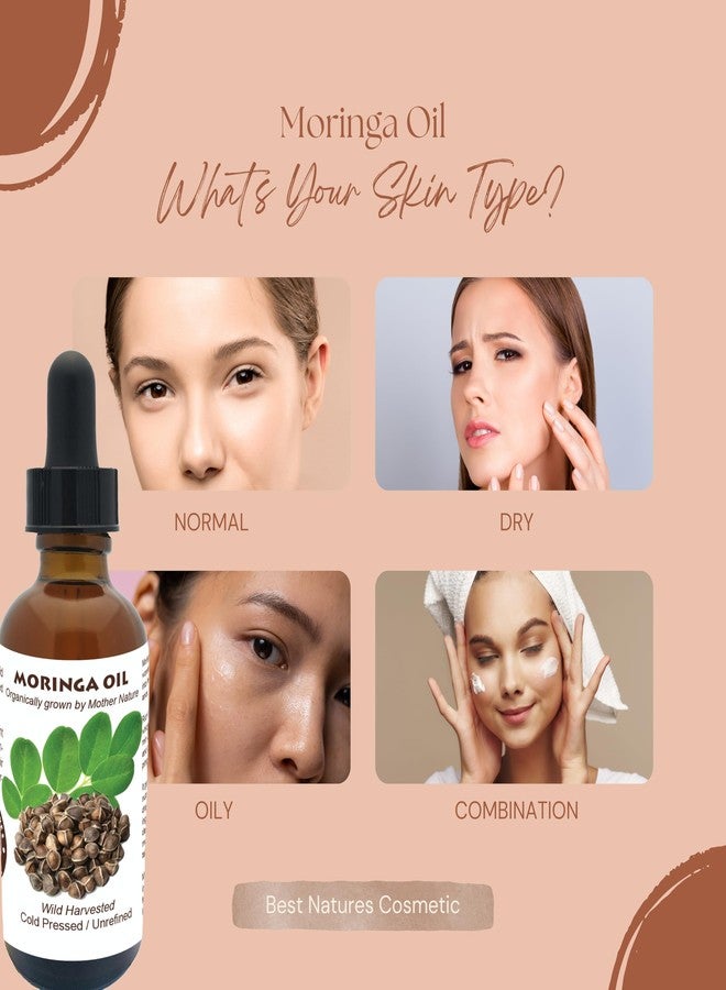 Best Nature's Cosmetics Moringa Oil (Organic, Undiluted, Cold Pressed, Unrefined) - Natural Moisturizer for Dry and Damaged Skin and Hair 2 fl oz / 60ml - Image 5