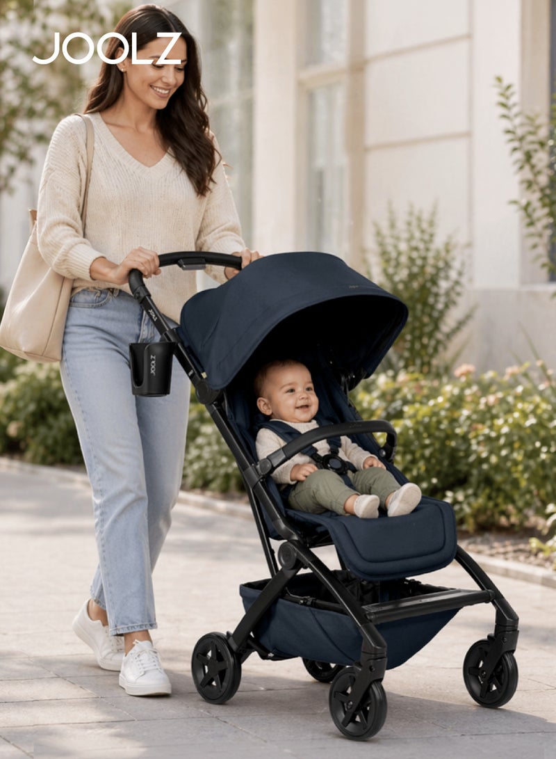 JOOLZ Lightweight Aer2 Baby Stroller with Bumper Bar & Cup Holder | Easy Fold One-Hand | Newborn to Toddler Travel Buggy | Comfortable Reclining Seat | 83×45×105 CM - Image 2