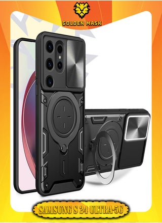 GOLDEN MASK For Samsung Galaxy S24 Ultra Armored Camera Shield Cover Camera Lend Protection, Built-in 360° (Black) - pzsku/ZDB91FCFEBF4CD104E361Z/45/_/1725105768/12236ca2-5079-4209-8689-ac2f69713b1c
