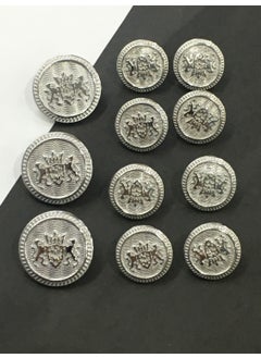 Karan Tuhafiye Karan Haberdashery Blazer Jacket Button Silver  - Image 3