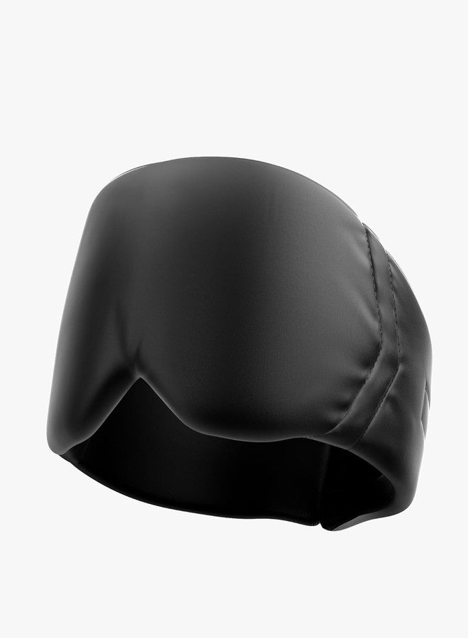Sleep Eye Mask with Adjustable Strap Cushioned Black Eye Cover for Sleeping Travel Rest and Light Blocking - Image 1