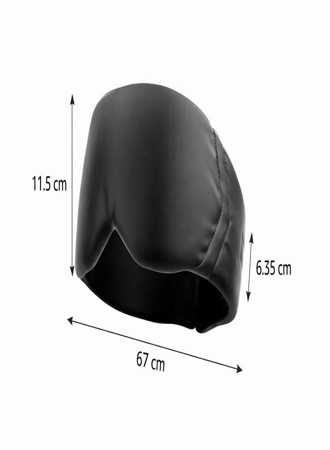 Sleep Eye Mask with Adjustable Strap Cushioned Black Eye Cover for Sleeping Travel Rest and Light Blocking - Image 2