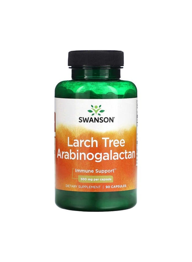 SWANSON Larch Tree Arabinogalactan, 500 mg, 90 Capsules