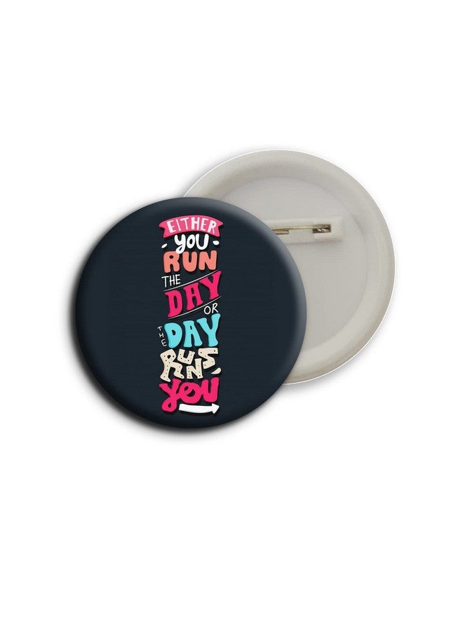 دي2سي شارات أزرار لامعة من الفولاذ المقاوم للصدأ بتصميم مطبوع عليه عبارات إيجابية وتحفيزية من D2C | عبوة من 5 قطع (58 مم) - Image 5