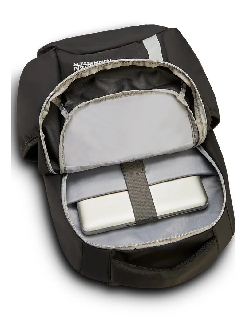 American Tourister Black Slate 2.0 Backpack 02, 34L Capacity, Polyester, Black|Fits 15.6" Laptop|Designed For Comfort|Voluminous Front Pocket|Lightweight|Bottle Holder - 1 Year International Warranty  | Best Price UAE
