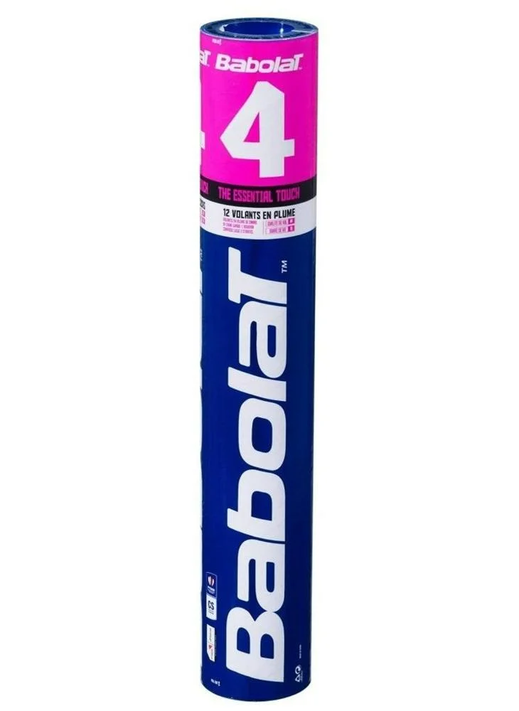 Babolat Babolat BADMINTON BABOLAT FEATHER 4 x12 Size-78 SHUTTLECOCKS, 551020-101-78