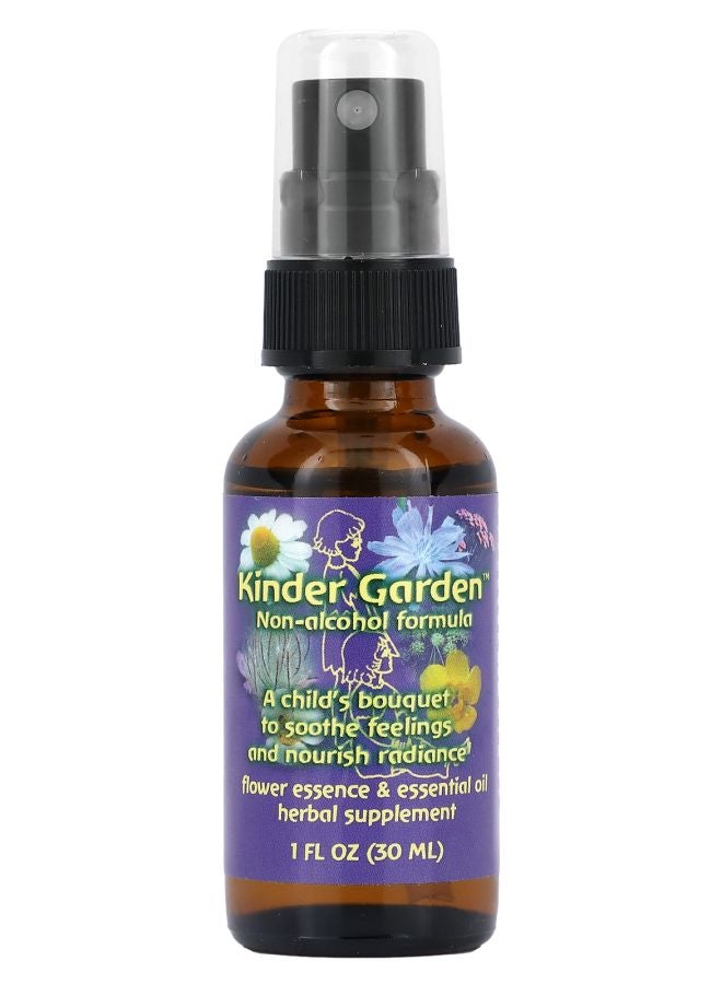 Flower Essence Services Kinder Garden Non-Alcohol Formula 1 oz (30 mL) - Image 1