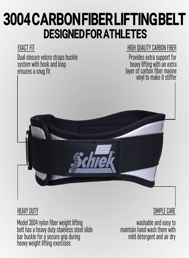 Schiek Sports 3004 Carbon Fiber Lifting Belt - Power Lifting Gym Belts for Lower Back Support - Image 5