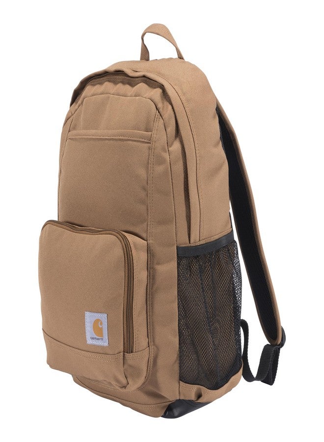 Carhartt Single-Compartment, Durable Pack with Laptop Sleeve, 23L Backpack Brown, One Size - Image 1