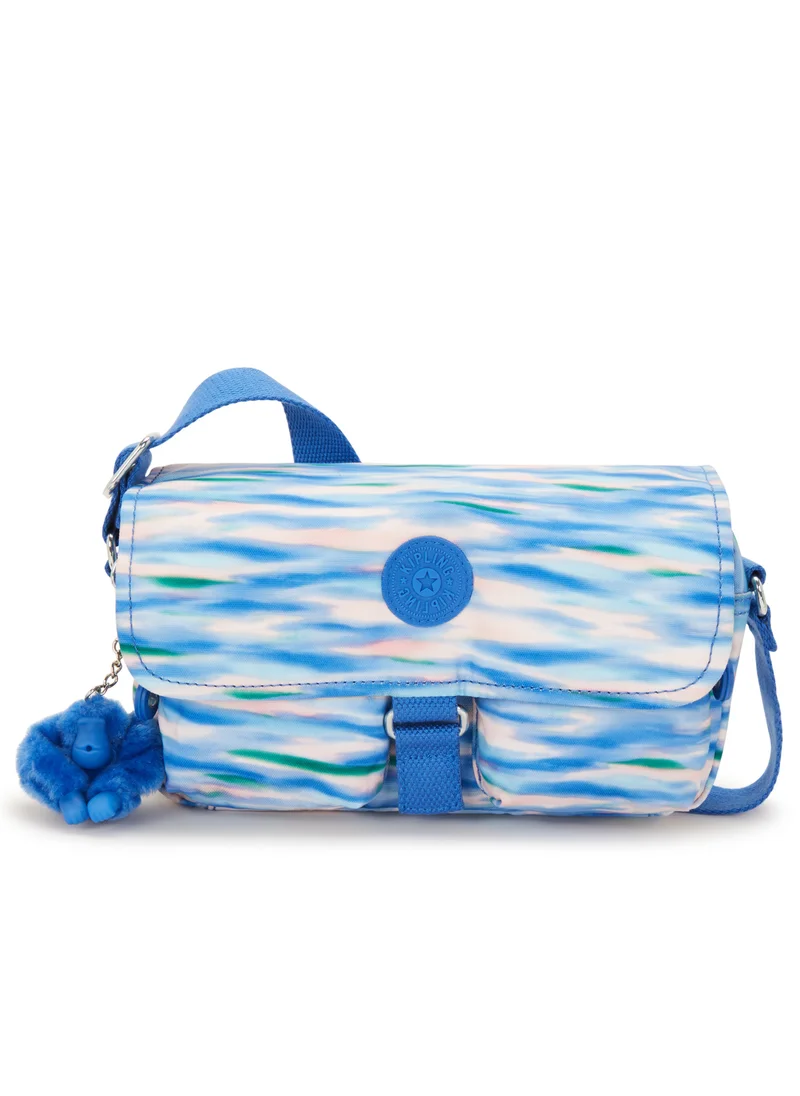 كيبلينغ Chilly Up Small crossbody Diluted Blue-I5953TX9