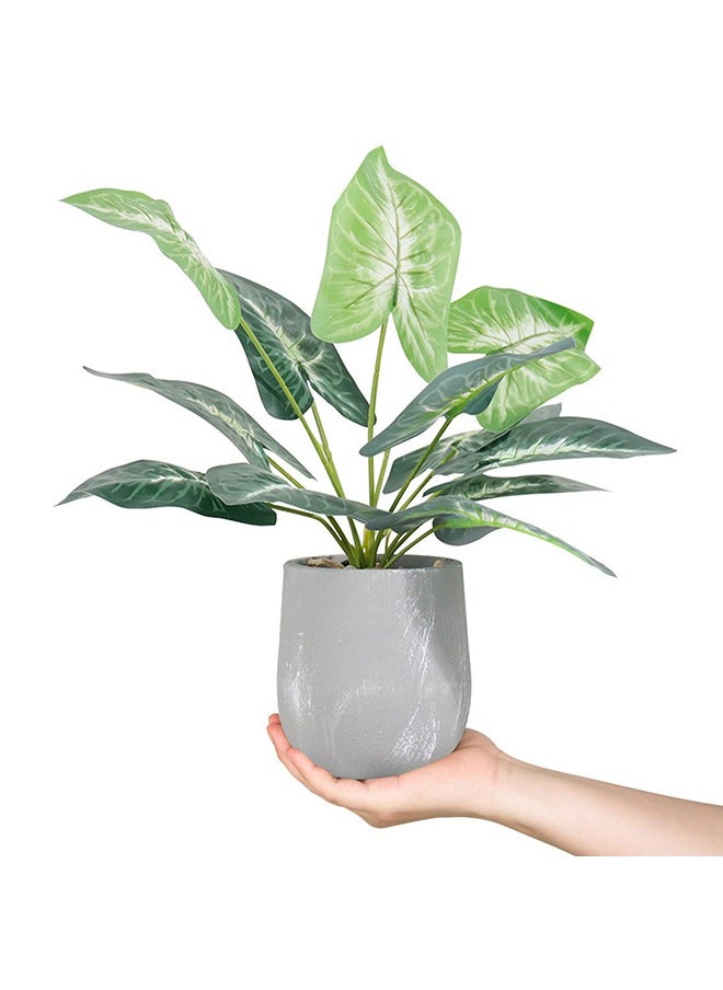 Garlo 40cm Small Fake Plants Artificial Potted Greenery Plant for Office Desk Home Bathroom Decor  - Image 1