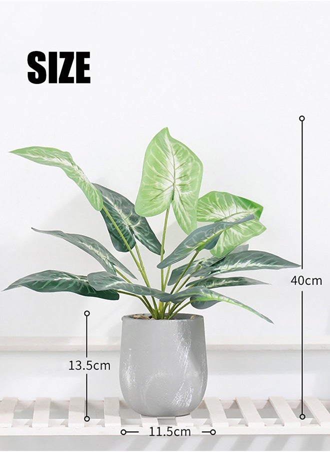 Garlo 40cm Small Fake Plants Artificial Potted Greenery Plant for Office Desk Home Bathroom Decor  - Image 2