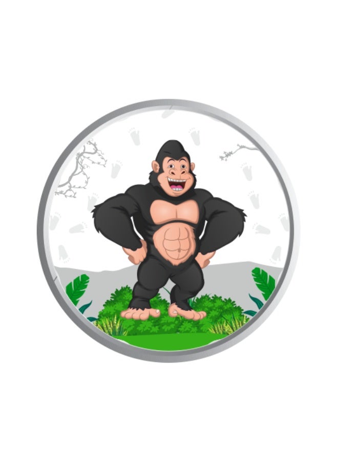 خشبو جويلز عملة فضية وزنها 1 غرام من نوع شاغون، عملة غابار لرحلات السفاري في الأدغال - Image 2