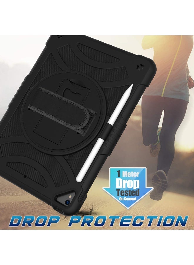 NIBEMINENT Case for ipad 9th/8th/7th Generation 10.2'' Heavy Duty Screen Protector 360° Rotating Stand Handle Pencil Holder Shockproof Drop Protection Shoulder/Hand Strap Durable Kids-Friendly  - Image 5