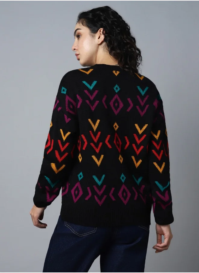 HIGH STAR Women Multicolor Sweater